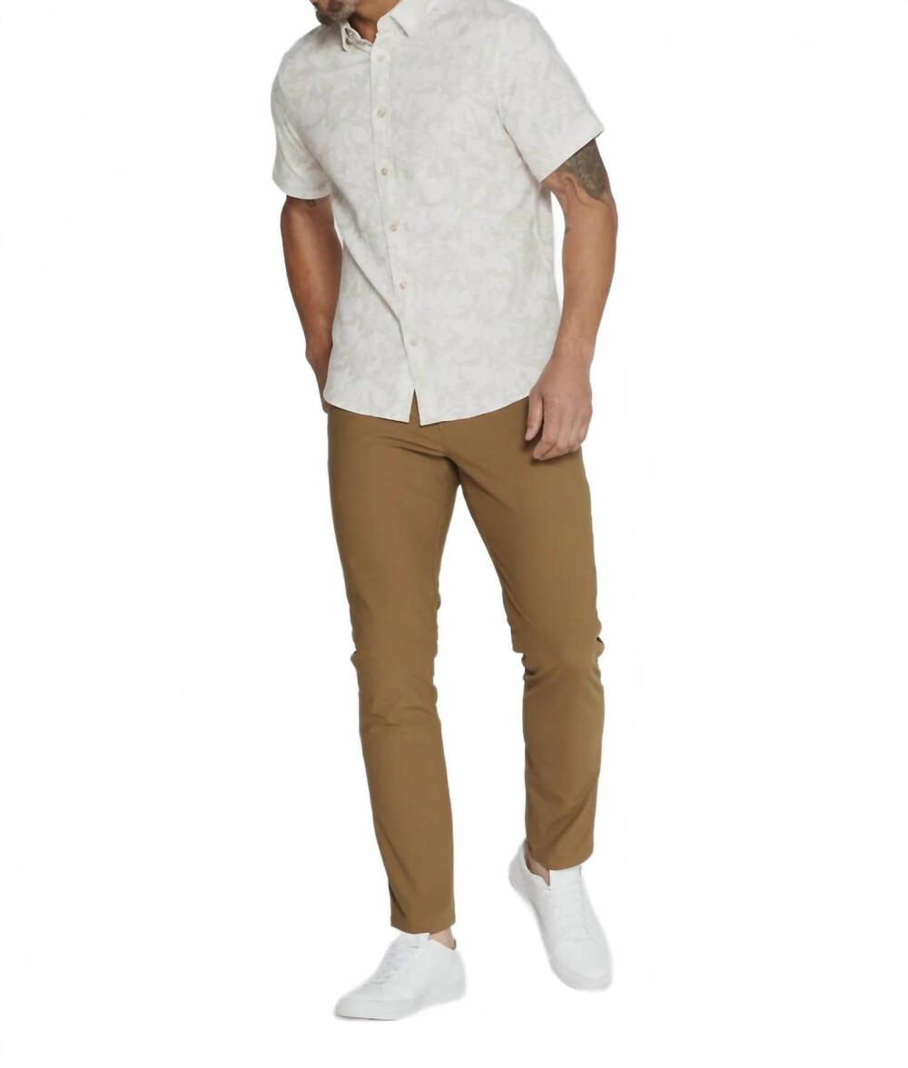 NEW 7DIAMONDS silas short sleeve shirt in sand